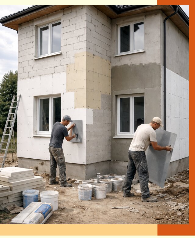 Утепление дома из газобетона в Таре от 4321 руб./м² — заказать у ТепломастерТар